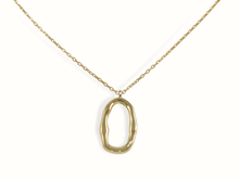 Load image into Gallery viewer, Arden | 18K Gold Hoop Necklace - Just Daint
