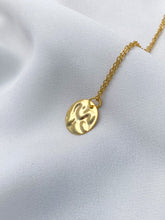 Load image into Gallery viewer, Langley | 18K Gold Wavy Coin Necklace

