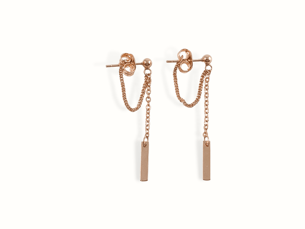 Fawn | 14K Gold Threader Earrings - Just Daint