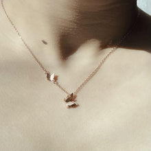 Load image into Gallery viewer, Gillian | Rose Gold Simple Butterfly Choker - Just Daint
